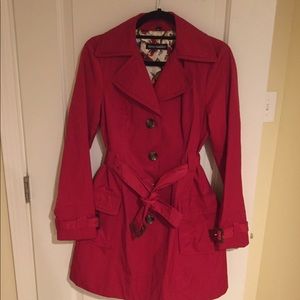 DONATED Steve Madden bright red trench coat